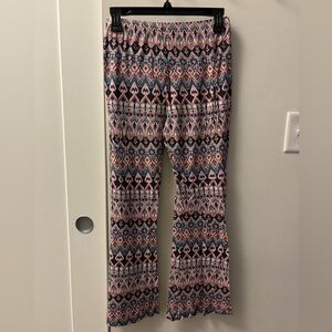 Flared Pants with Groovy Pattern